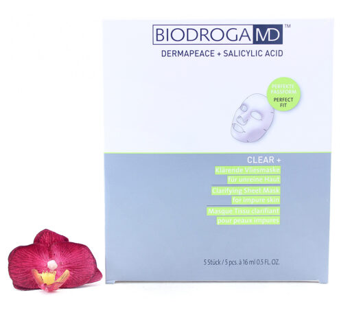 45446-510x459 Biodroga MD Clear+ Clarifying Sheet Mask For Impure Skin 5x16ml