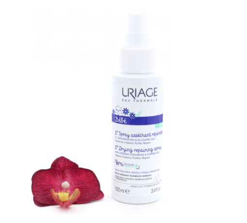 3661434008641-510x459 Uriage Bebe 1st Drying Repairing Spray With Organic Edelweiss And Cu-Zn+ 100ml